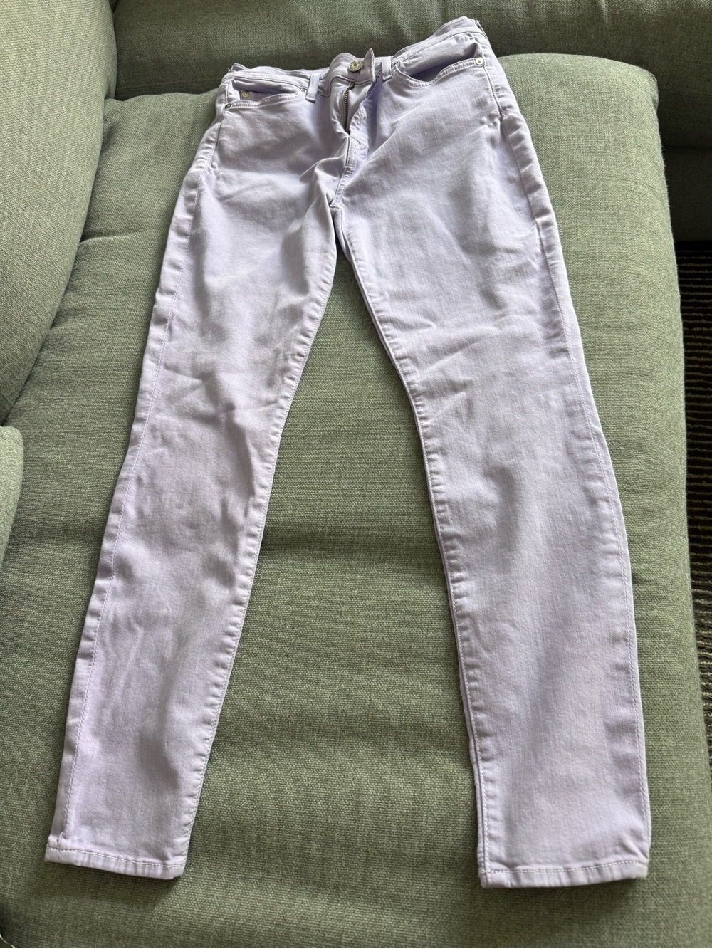 7 For All Mankind Lavender Skinny Jeans